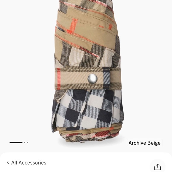 Burberry Accessories - Burberry Plaid Umbrella with cover